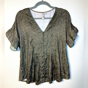 ANTHROPOLOGIE Dolan left coast collection animal print blouse